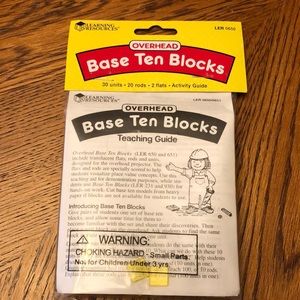 Overhead Base Ten Blocks (plastic)